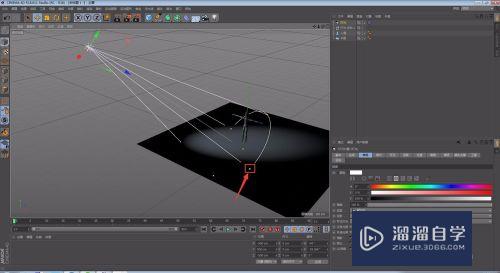 C4D怎么制作舞台定点聚光效果？