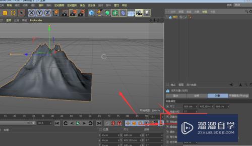 C4D怎么制作山貌模型效果(c4d建立山的模型)