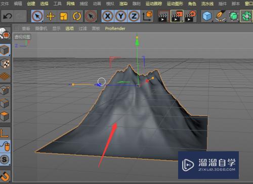 C4D怎么制作山貌模型效果(c4d建立山的模型)