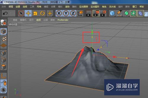 C4D中如何使用地形工具制作山体模型？