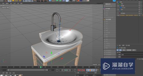 C4D怎么用realflow插件制作水龙头流体效果(c4d的realflow做水)