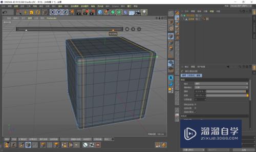 C4D 怎样使模型在细分曲面中保持原来的形态？