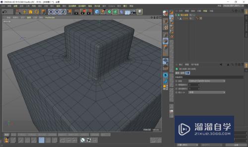 C4D 怎样使模型在细分曲面中保持原来的形态？