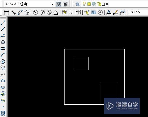 CAD如何用矩形和直线绘制简单房子形状？