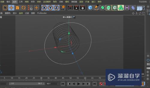 C4D制作一根弹簧