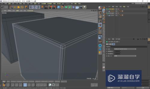 C4D 怎样使模型在细分曲面中保持原来的形态？