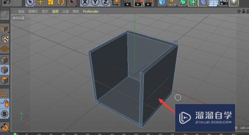 C4D怎么做出四面的镂空箱子模型(c4d怎么做镂空的立方体)