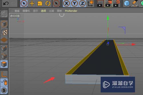 C4D制作笔直的马路模型