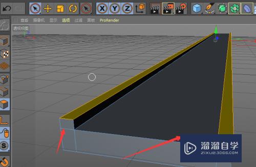 C4D制作笔直的马路模型