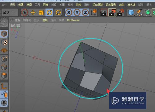 C4D-如何快速选择模型上一个区域内的所有面？