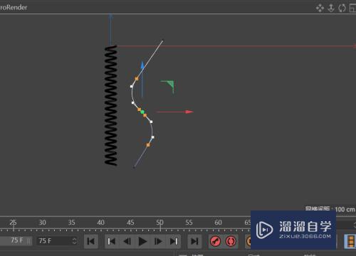 C4D怎么创建螺旋双线连接头模型(c4d怎么做螺旋线)