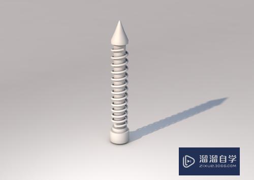 C4D 如何建立螺丝钉模型？