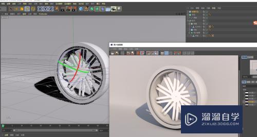 C4D怎么建立车轮子模型(c4d车轮怎么做)