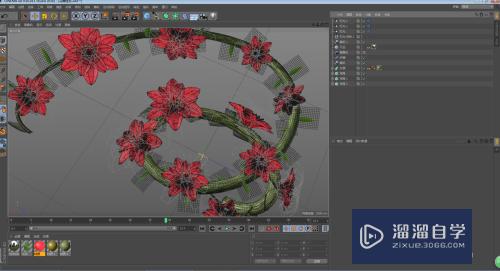 C4D怎么制作花朵开放的动画效果(c4d做花朵开放过程动画)