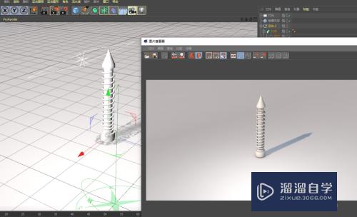 C4D 如何建立螺丝钉模型？