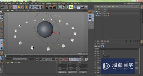 C4D怎么围着模型进行圆形克隆对象(c4d沿着圆形克隆)