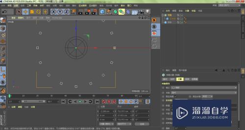 2种方法：C4D克隆对象怎样围着模型进行圆形排列？