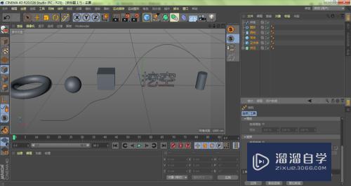 C4D怎样让所有模型沿着样条排列？