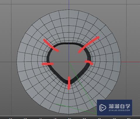 C4D怎么在正圆模型上开孔(c4d圆形开洞)