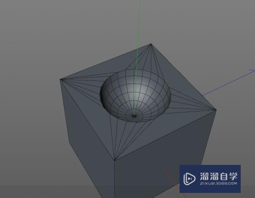 C4D布尔后倒角和编辑两个模型交界处出错