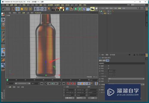 C4D怎么用放样创建啤酒瓶模型(c4d怎么做啤酒瓶)