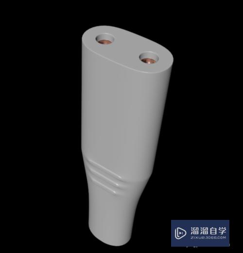 C4D怎么创建刮胡刀充电线的连接头