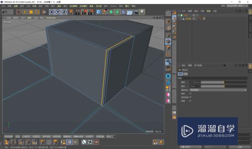 C4D 怎样使模型在细分曲面中保持原来的形态-2？