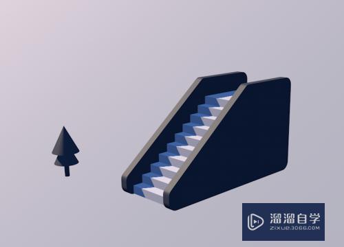 C4D怎样建立阶梯模型(c4d怎么做阶梯)