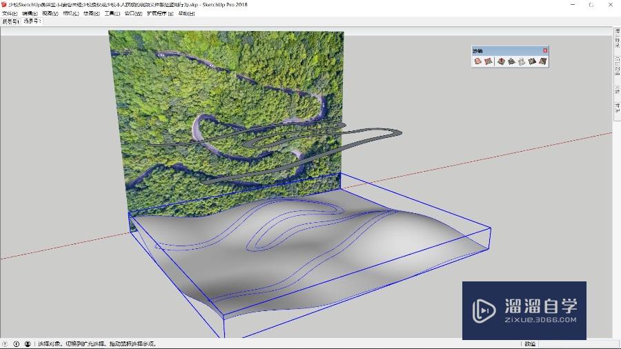 草图大师怎么创建山体道路(草图大师怎么创建山体道路图)
