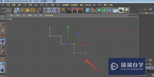 C4D制作楼梯折叠效果图