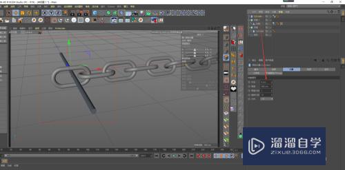 C4D怎么制作链条和链条运动(c4d怎么做链条)