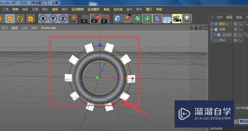 C4D如何制作环状矩形模型(c4d环状选择怎么操作)