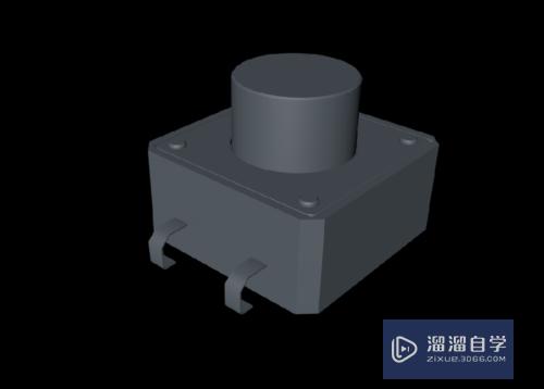 C4D怎么创建按键开关模型(c4d按钮开关建模)