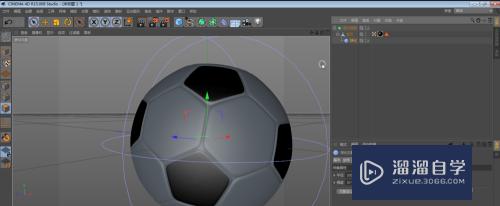 C4D制作足球模型教程(c4d做足球)