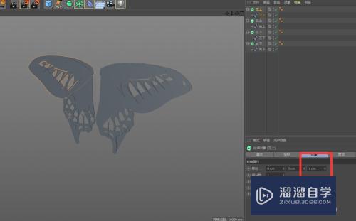 C4D怎么创建蝴蝶模型(c4d制作蝴蝶模型)