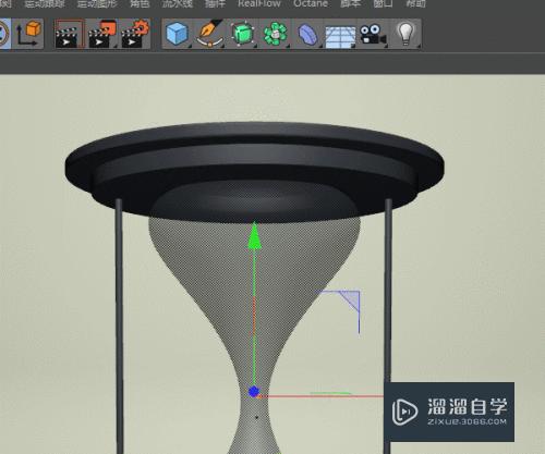 用C4D的克隆和模拟标签制作沙漏瓶