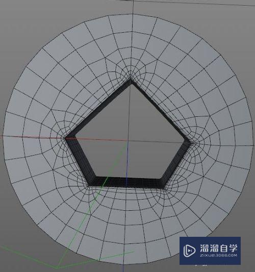 C4D怎么在正圆模型上开孔(c4d圆形开洞)