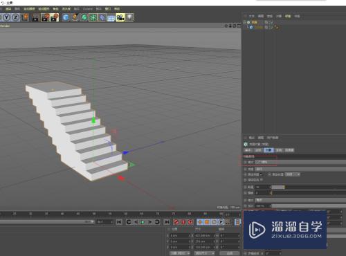 C4D怎样建立阶梯模型(c4d怎么做阶梯)