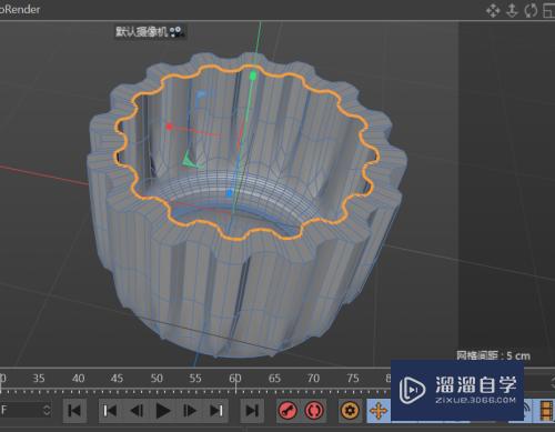 C4D建模--创建花瓣形条纹的花盆模型