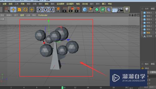 C4D如何制作简单卡通小树(c4d怎么做小树)