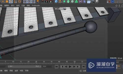 C4D建模--创建手敲琴模型