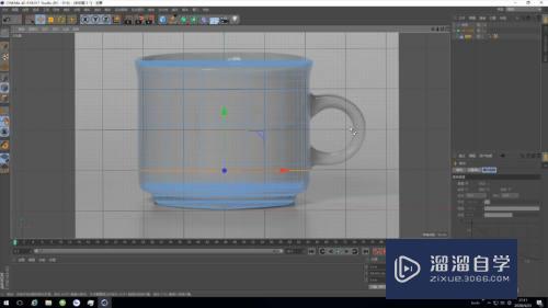 C4D怎么制作棱角杯子模型(c4d如何让棱角变圆润)