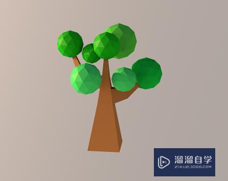 C4D如何制作简单卡通小树(c4d怎么做小树)