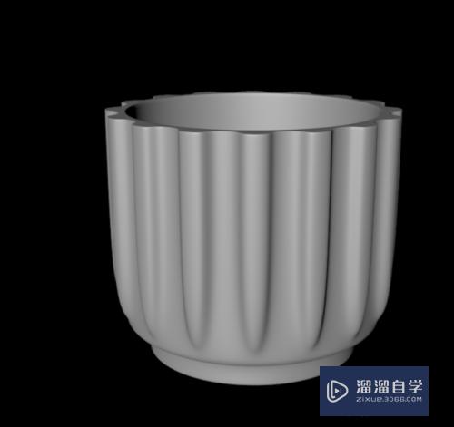 C4D怎么创建花瓣形条纹的花盆模型(c4d怎么做花瓣)