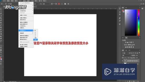 如何设置PS字体预览大小(如何设置ps字体预览大小一致)