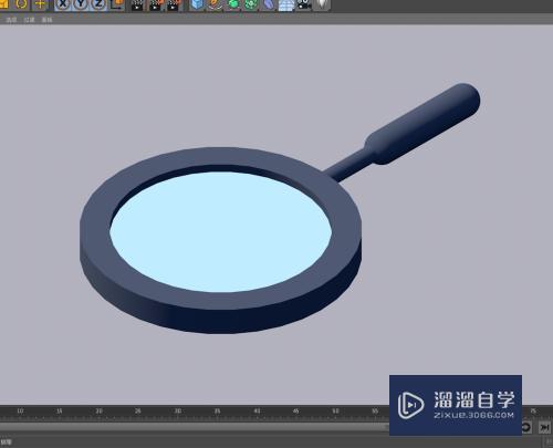 C4D怎么用基础形状制作放大镜(c4d模型放大缩小快捷键)