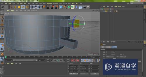 C4D挤压旋转工具怎么用(c4d挤压方向怎么改)