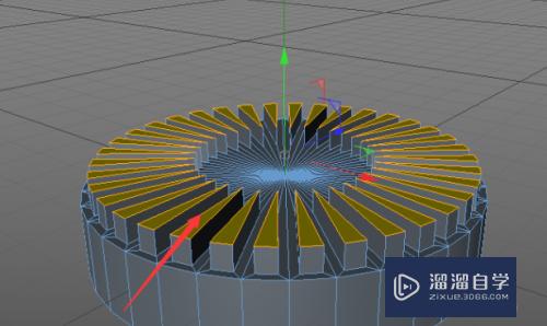 C4D怎么制作齿轮状凸出模型(c4d怎么做齿轮模型)