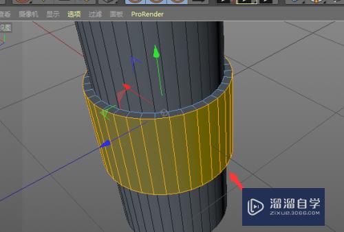 C4D怎么制作圆柱外环模型(c4d圆柱怎么做环形凹槽)