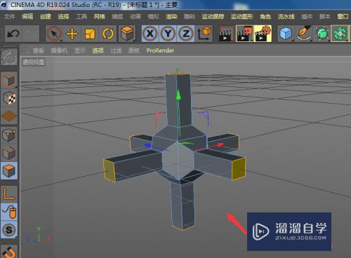 C4D怎样制作六拐角建筑模型(c4d如何做6角锥)